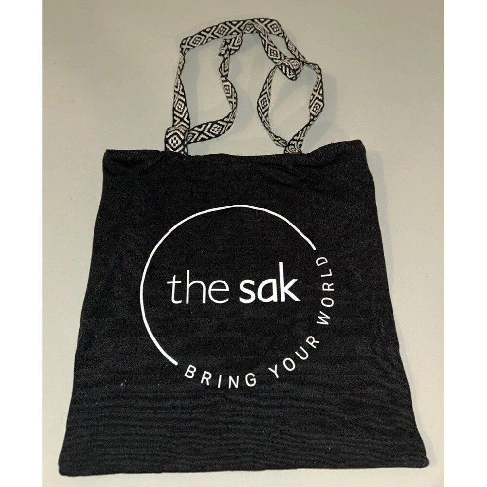 The Sak 12.5 X 12.5 Reusable Black & White Shopping Bag